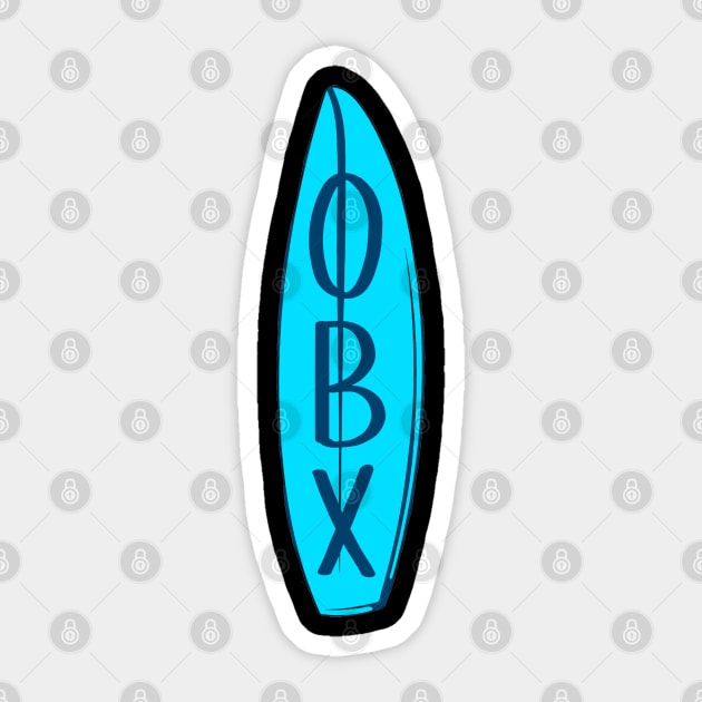 outer banks surf obx Sticker by weenoliumco